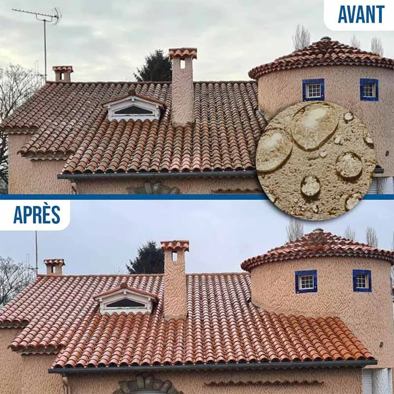 Application hydrofuge toiture tuiles