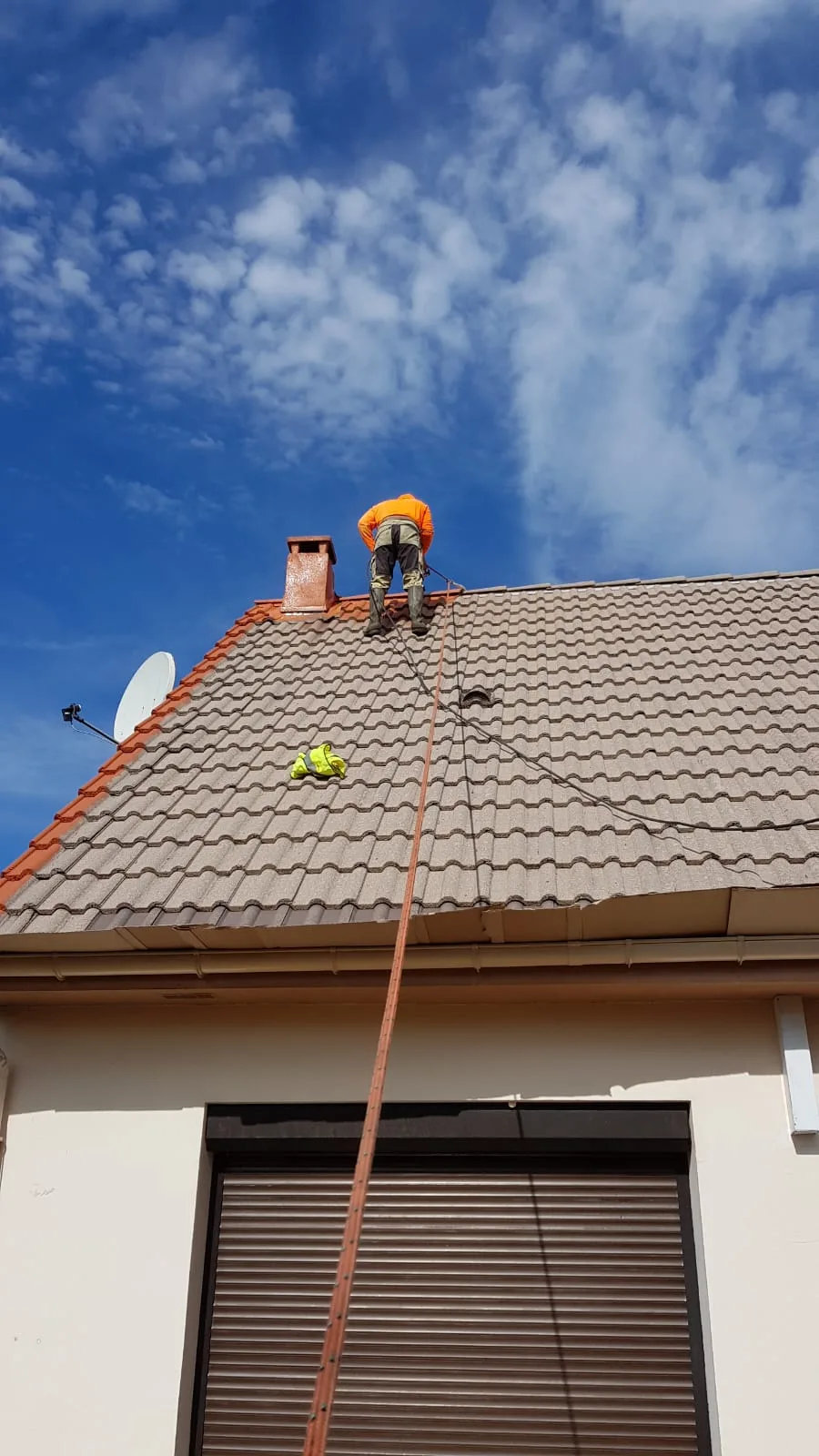 Avant peinture résine toiture